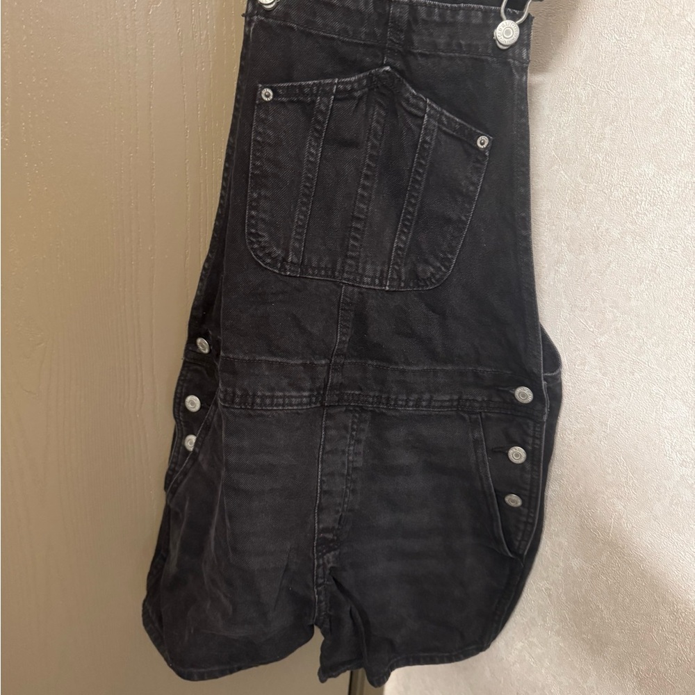 Old Navy Charcoal Denim Overalls